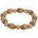 Wooden Round & Oval Bead Candle Ring 70105