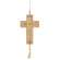 Be Still Cross Wood Ornament w/Beads & Tassel 91072