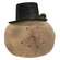 Grungy Primitive Top Hat Snowhead Ornament #CS38091