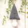 Solid Gray Fabric Christmas Tree Ornament 6" CS38270