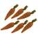 6/Set Felt Carrots 3.25"