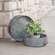 Metal Trays w/ Wooden Handles, 2/Set 28087;
