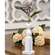 Tall White Spindle Flower Holder 35952;