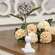 Short White Spindle Flower Holder 35958;