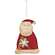 Fabric Santa with Snowflake Fabric Ornament