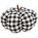 Black & White Gingham Stuffed Pumpkin 6.5" #CS38262