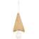 Burlap Christmas Tree Ornament 6"