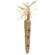 Tan & Cream Gingham Check Fabric Carrot with Rusty Bells;