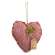 XOXO Mini Stripe Fringe Heart Ornament #CS38399