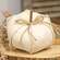 #CS38435 Canvas Stuffed Pumpkin, 6.5"