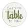 Farm to Table to Soul Round Easel Sign #35842