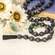 Distressed Black Bead Garland with Tassels