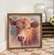 Cow Portrait Framed Print, Wood Frame