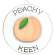 Peachy Keen Mini Round Easel Sign, 3 Asstd. #36039