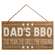 Dad's BBQ Wood Hanging Sign
