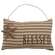 Blessed Ticking Stripe Pillow Ornament w/Rusty Star