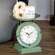 Vintage Green Old Town Scale Clock 75027;