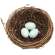 Twig & Vine Bird Nest w/Blue Eggs, 5.5" 18145
