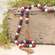Red, White and Blue Bead Garland with Tassels
