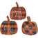 Fall Sweet Fall Plaid Pumpkin Chunky Sitter, 3 Asstd. #36175