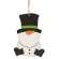 Wooden Snowman Gnome Ornament #36436