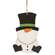 Wooden Snowman Gnome Ornament