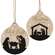 Christmas Blessings Silhouette Bulb Ornament, 2 Asstd.