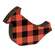 Red & Black Buffalo Check Cardinal Sitter