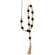 Black, Natural, White Wooden Bead Garland, 34"L #60406