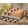Black, Natural, White Wooden Bead Garland, 57"L