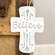 Believe Distressed Metal Cross Ornament 65240;