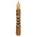 Three Bees Burnt Ivory Timer Taper 6"