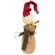 Stuffed Primitive Mouse in Santa Hat
