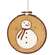 Teastained Primitive Snowman Stitchery #91101