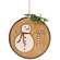 Teastained Primitive Snowman & Candy Cane Stitchery #91103