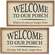 Welcome to Our Porch Framed Shiplap Sign, 2 Asstd.