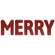 5/Set, MERRY Wooden Letters
