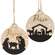 Rejoice Silhouette Bulb Ornament, 2 Asstd.