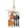 Silverware and Pumpkin Eat Cutting Board Sign Ornament