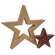 2/Set, Burgundy & Mustard Cutout Stars