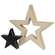2/Set, Black & White Cutout Stars