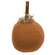 Primitive Mossy Burnt Orange Pumpkin, 5"