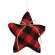 Buffalo Check Star Ornament #CS38472