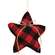 Buffalo Check Star Ornament
