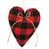Buffalo Check Heart Ornament