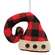 Buffalo Check Santa Hat Ornament #CS38476