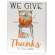 We Give Thanks Pumpkins & Chair Box Sign #36168