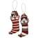 Kitty Jingle Bell Stocking Ornament, 2 Asstd. #36195