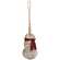 Rustic Wood Beaded Snowman w/Scarf Ornament
