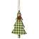 Green Plaid Christmas Tree With Star Ornament #36427